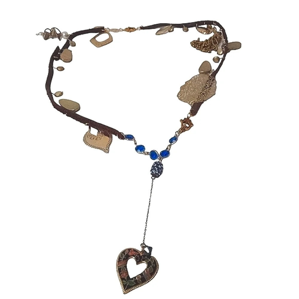 Upcycled Pendants necklace